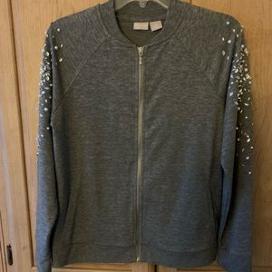 🦋Chico’s Pearl Embellished Jacket🦋